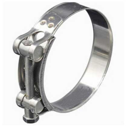 single-head solid power hose clamp stainless steel