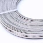 American Type Tape 8mm bandwidth 304 strap self-made American stainless steel through hole steel band