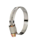 Germany Type 9mm Bandwidth Hose Clamp 8-12mm 60-80mm W1 Silver