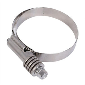 American type Perforated band Heavy duty high strength high torque hose clamp with washer and liner