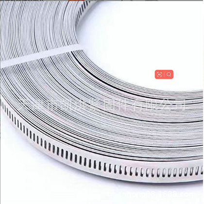American Type Tape 12mm bandwidth 304 strap self-made American stainless steel through hole steel band