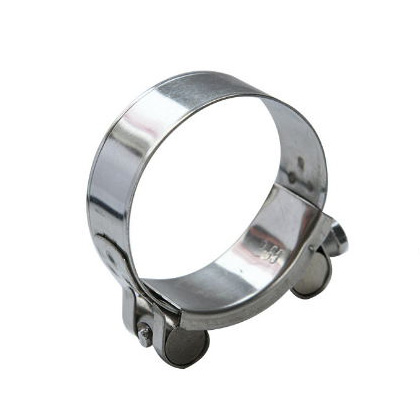 Color-coated zinc single-head solid power hose clamp