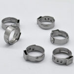 Single Ears Hose Clamp  304 stainless steel adjustable Clamps Ear for car train ship