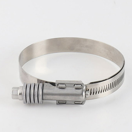 American type Perforated band Heavy duty high strength high torque hose clamp with washer and liner