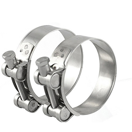 Color-coated zinc single-head solid power hose clamp