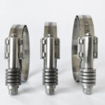 American type Perforated band Heavy duty high strength high torque hose clamp with washer and liner