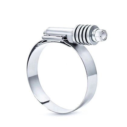 American type Perforated band Heavy duty high strength high torque hose clamp with washer and liner